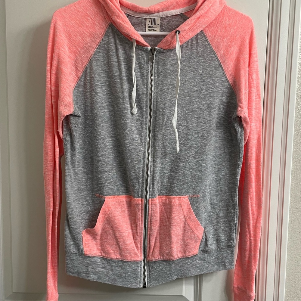 Women's Zine Zip-Up Lightweight Hoodie